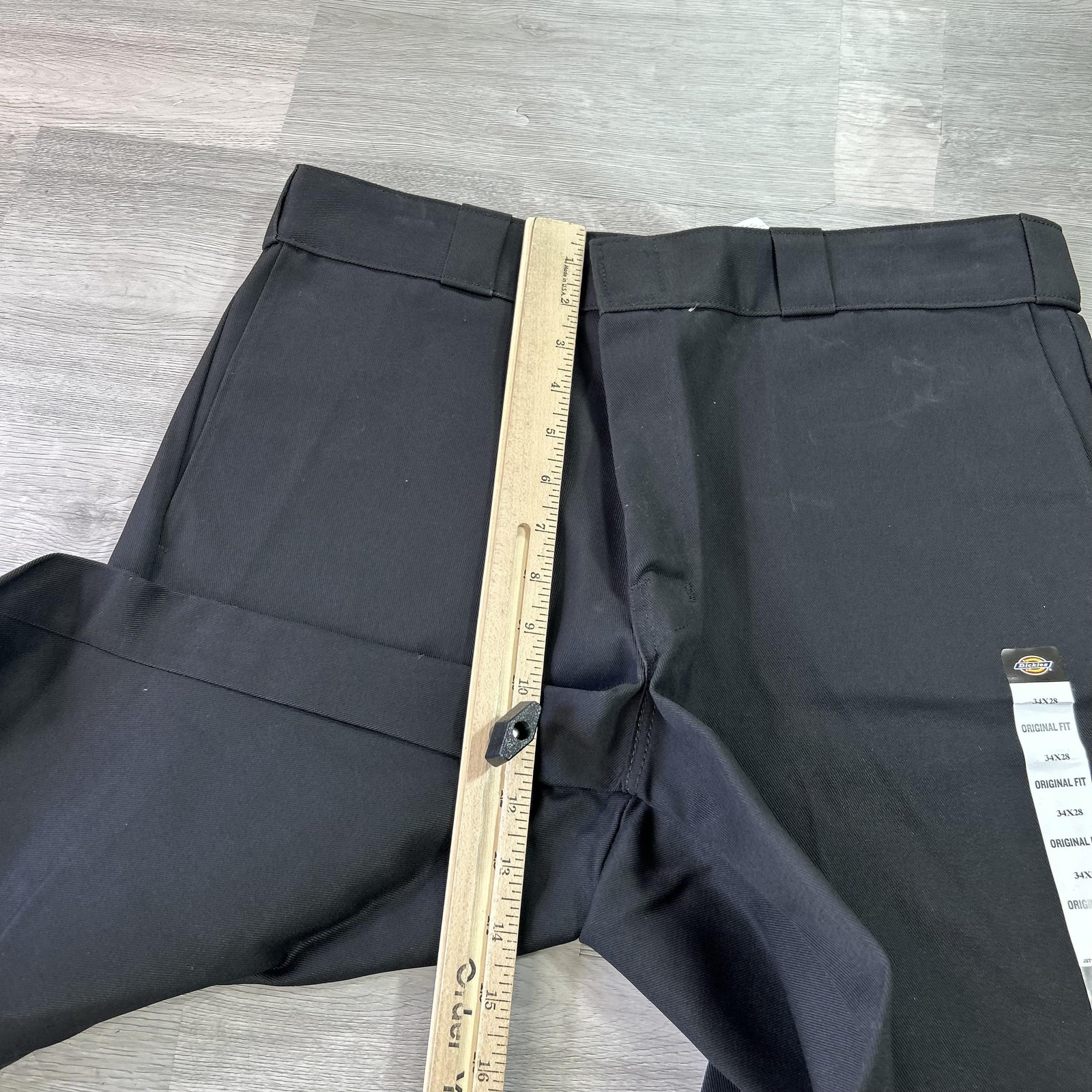 NEW Dickies 874 Original Work Pants Mens 34×28 Black Regular Fit Chino Workwear