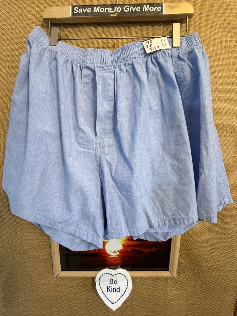 NWOT Lands End Men’s blue 38 boxer shorts 3- piece functional fly Sri Lanka