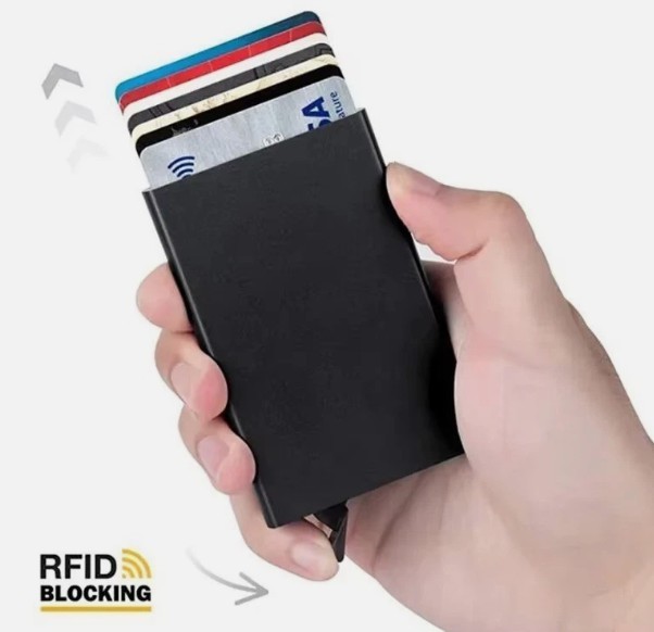 RELIGION 2 NEW EMetal Slim Pop-Up Wallet – Minimalist Thin Card Holder Black