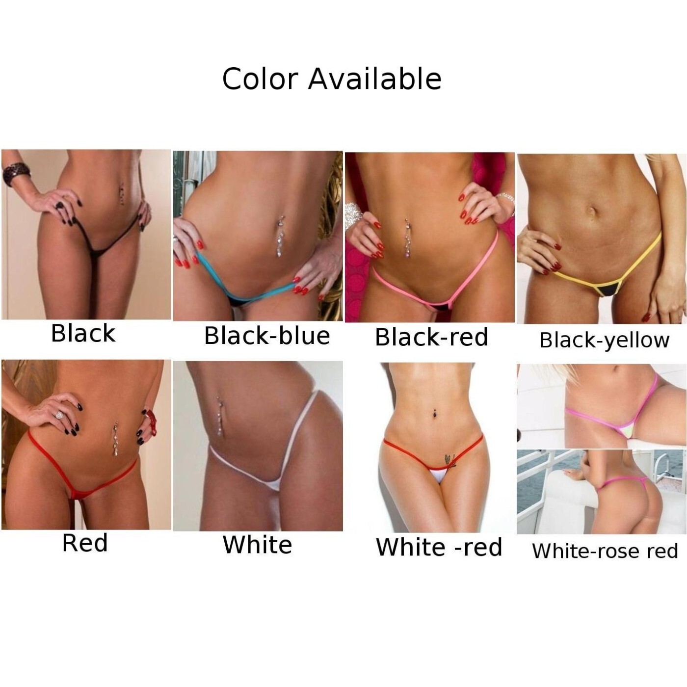 Sexy Women Thong Mini Low Rise Micro Thong Panties Briefs G-String Underwear