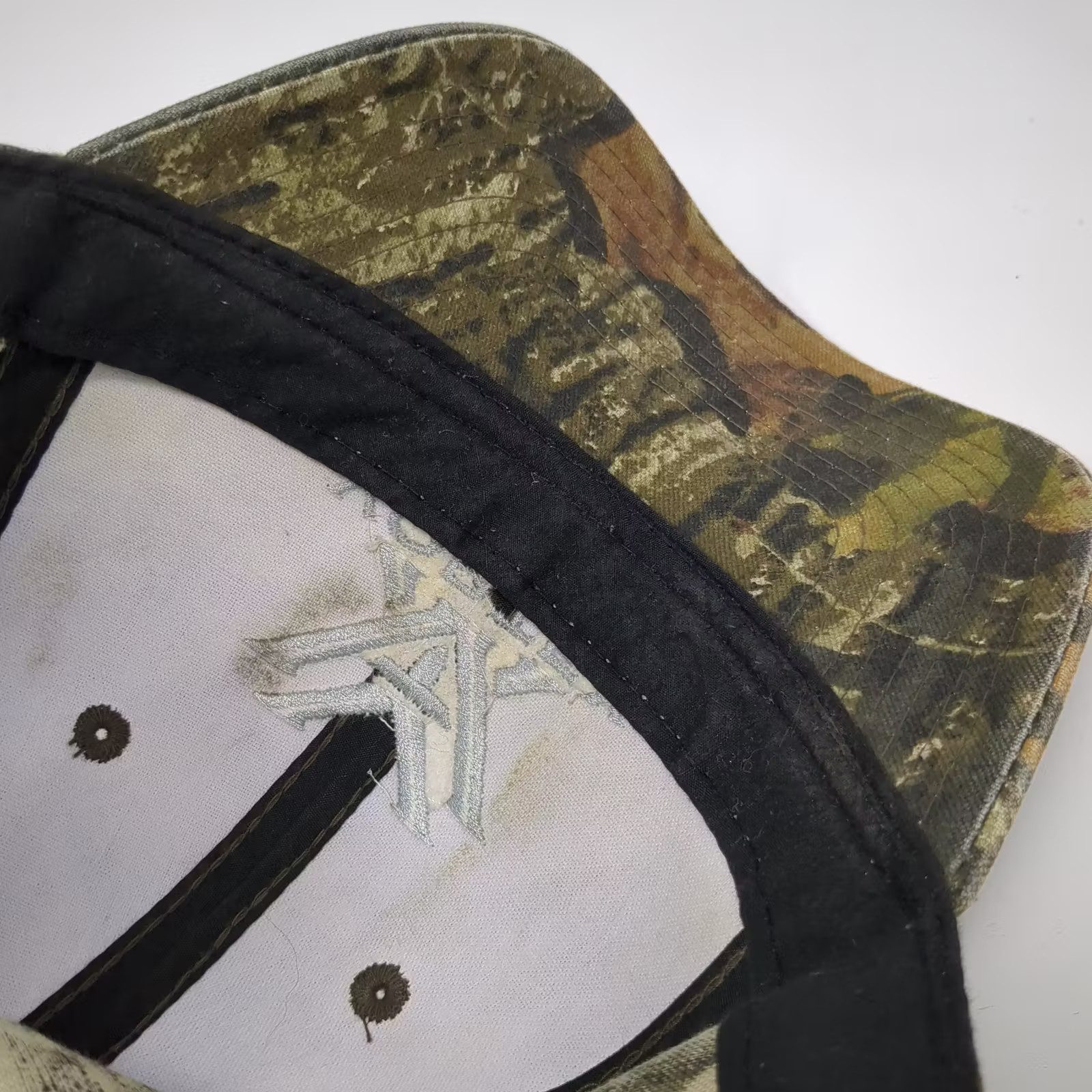 Vortex Baseball Cap Green Brown OS Strapback Hat Camo Embroidered Adjustable