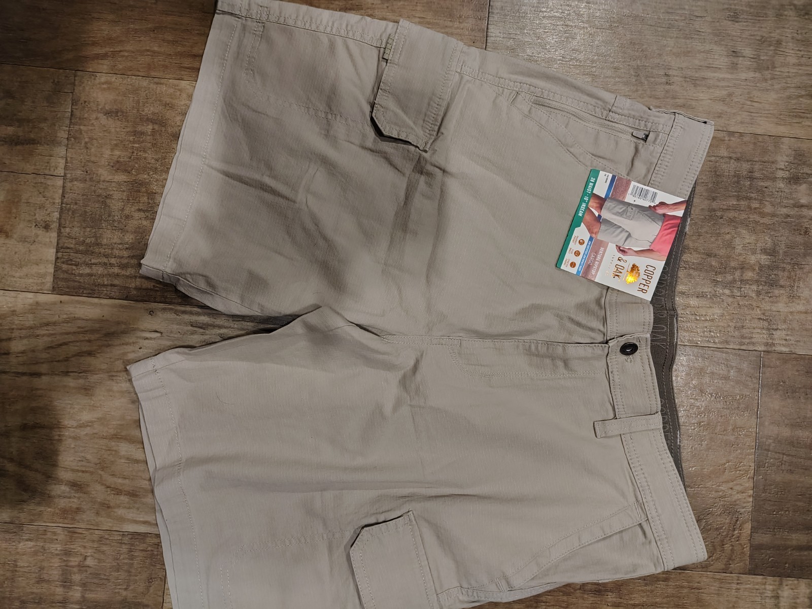 Men’s Shorts Copper And Oak Brand Size 38 Tan New With Tags #170