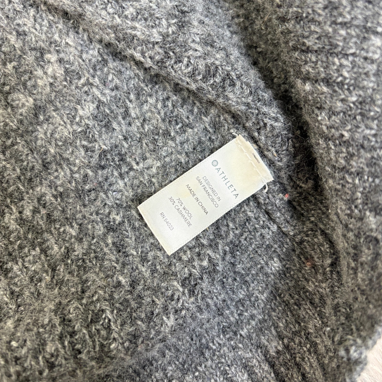 Athleta Wool Cashmere Lucca Ombré Wrap Open Cardigan Women’s XS