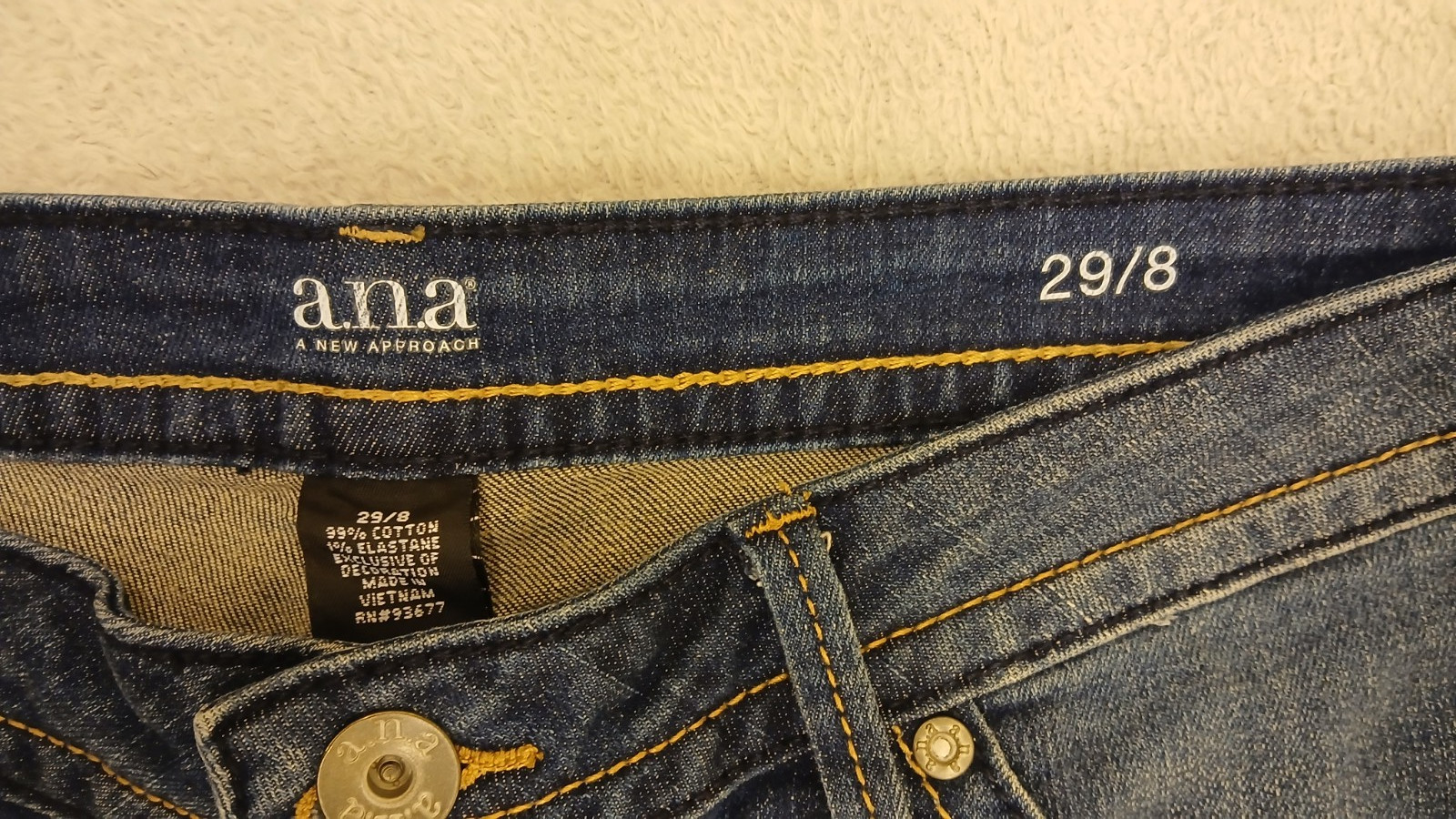 ANA A New Approach Blue Denim Short Pants size 29/8