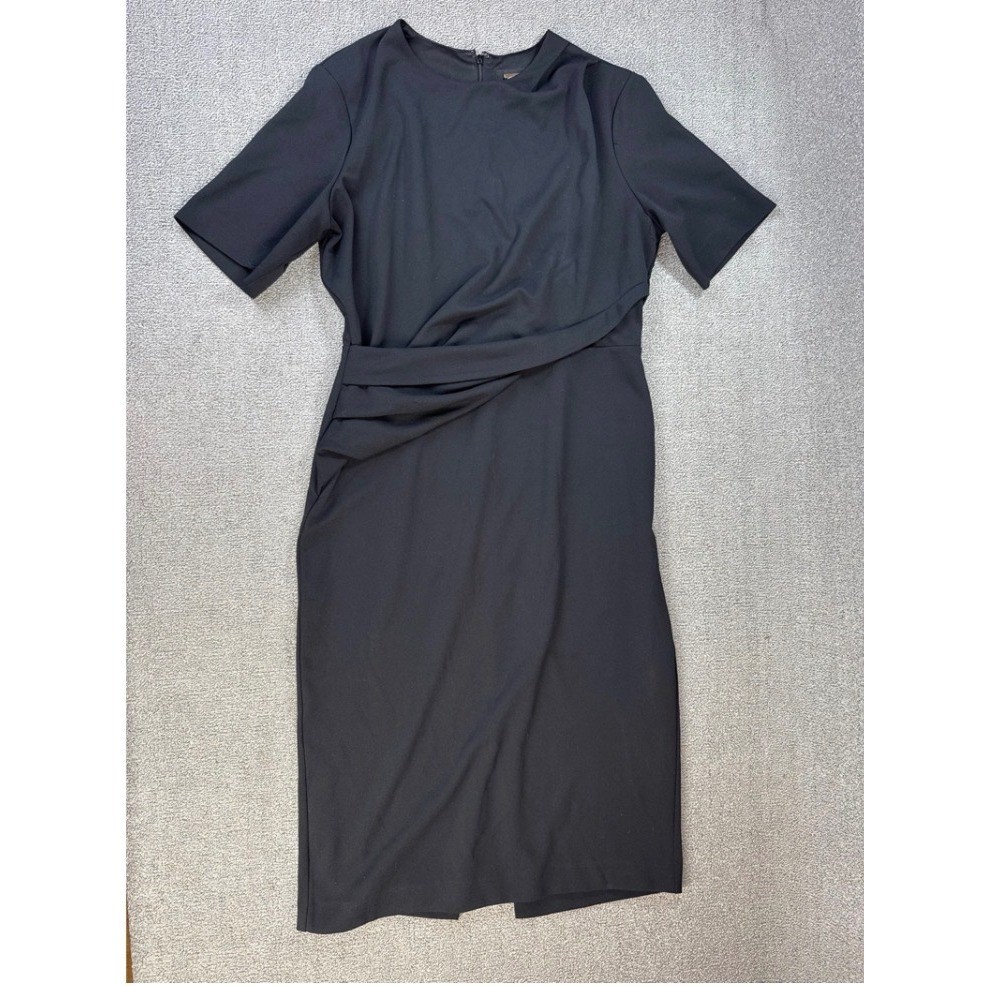 ALEXIA ADMOR Dress Womens Large Black Sheath Knee Length Career Classic Timeless