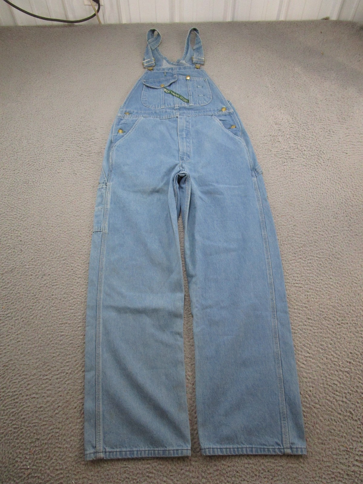 Vintage Key Imperial Men’s 32×30 Aristocrat Denim Bib Overalls Carpenter Chores