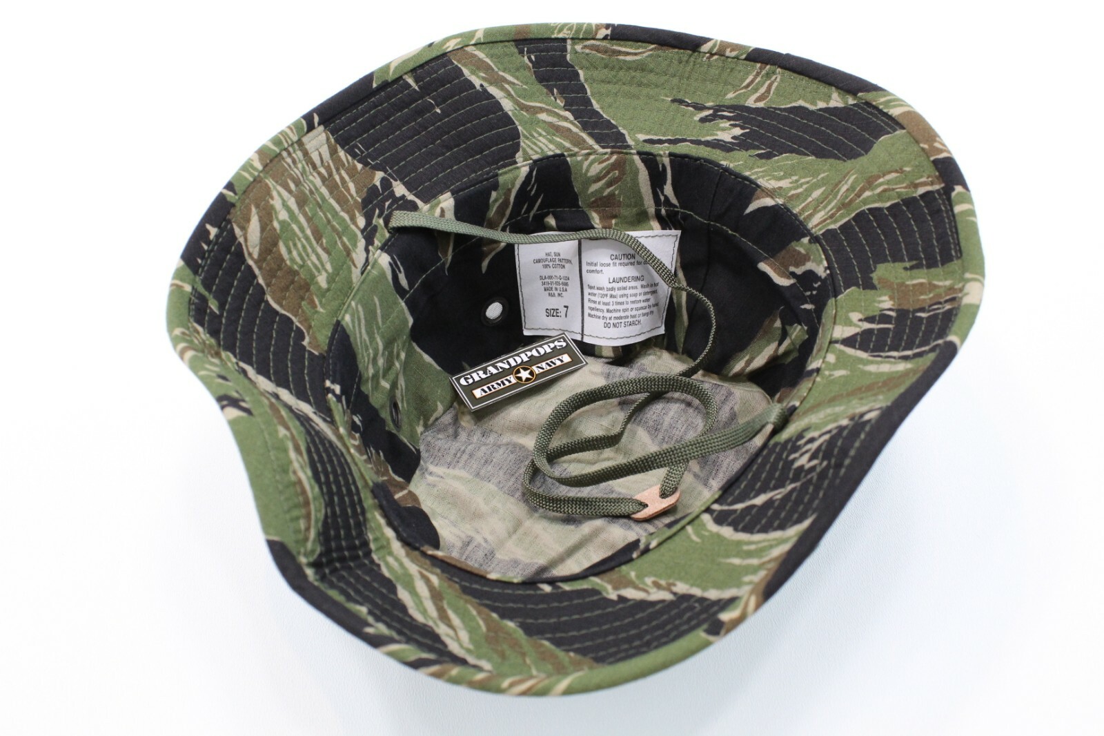 Vietnam Tiger Stripe Rip Stop Jungle Hat Made In USA