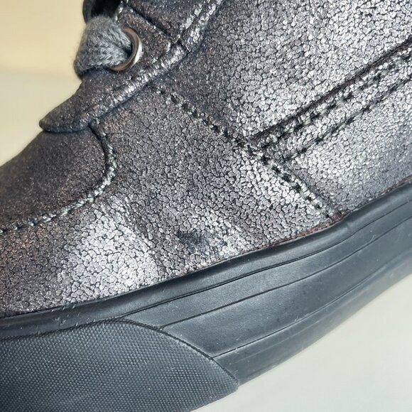 Guess Dustyn Faux Fur Hidden Wedge Sneaker Ankle Boots Size 6.5