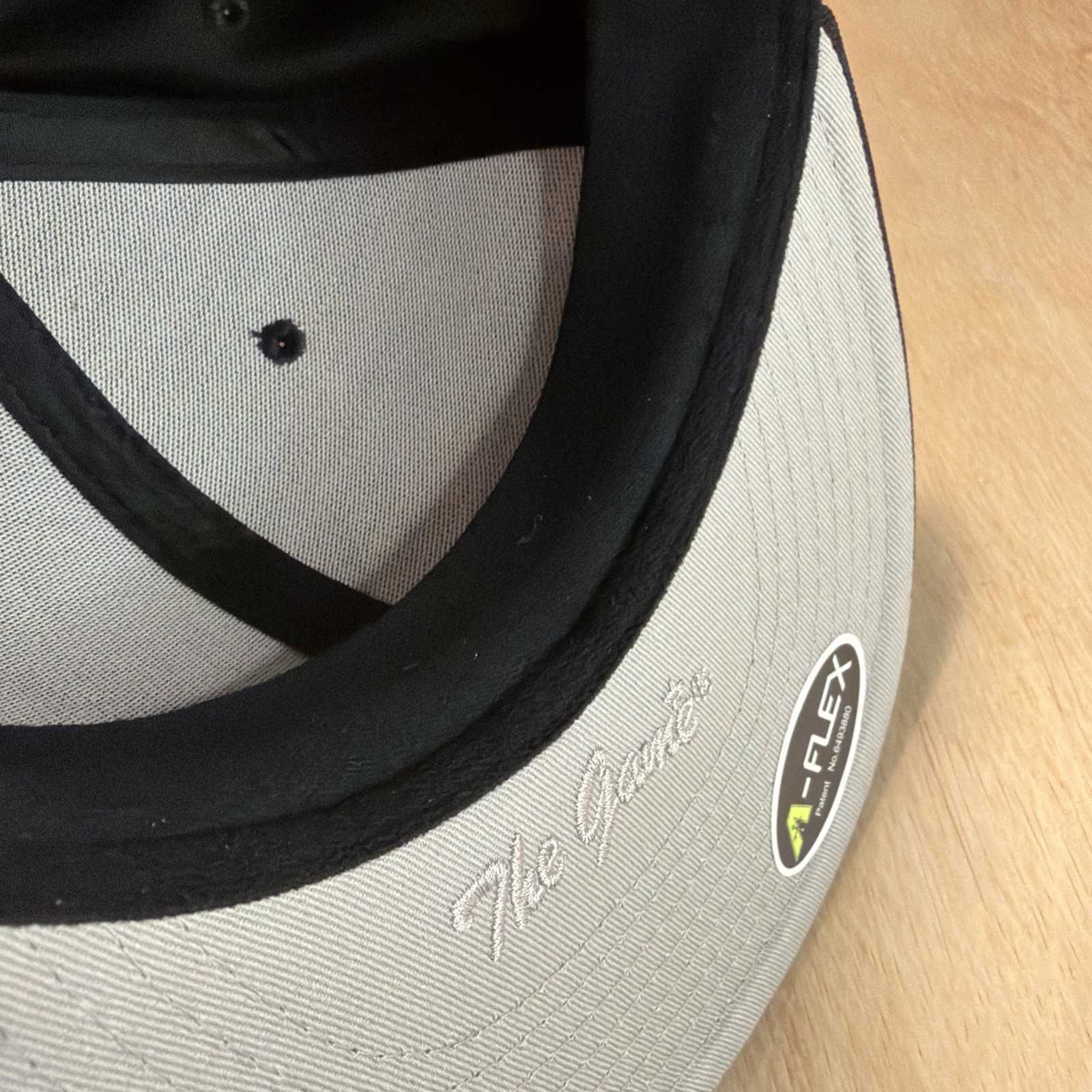 The Game Blank Stretch Fit Hat Cap Baseball Fitted M Medium Black Umpire Flat