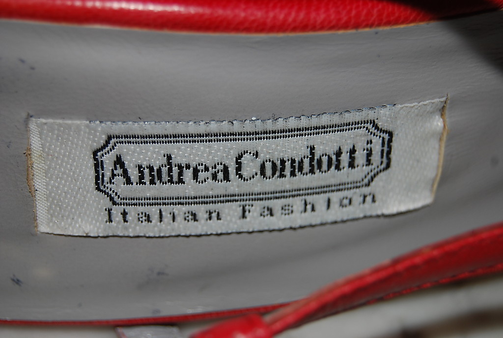ANDREA CONDOTTI RED LEATHER STRAPPY HIGH HEEL WOMEN’S SANDALS NWOB SZ 41 US 10.5