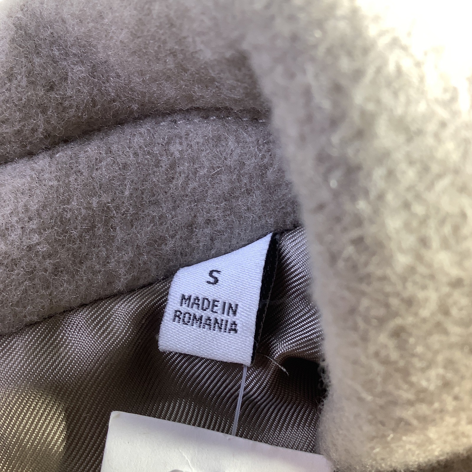 Babaton Aritzia Slouch Coat Nomad Taupe Wool Cashmere Long Coat Size Small NWT