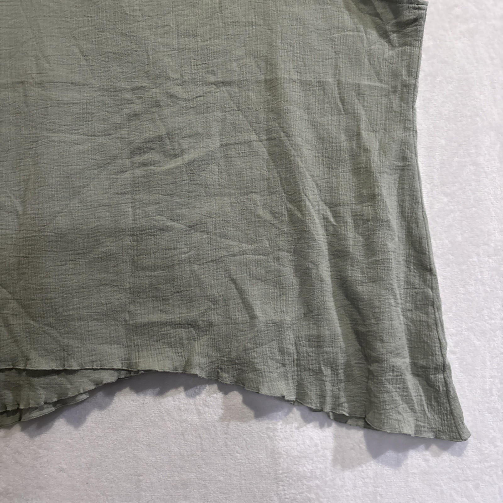 Soft Surroundings Cotton Gauze Layered Tank Top Asymmetric Hem Lagenlook 2X