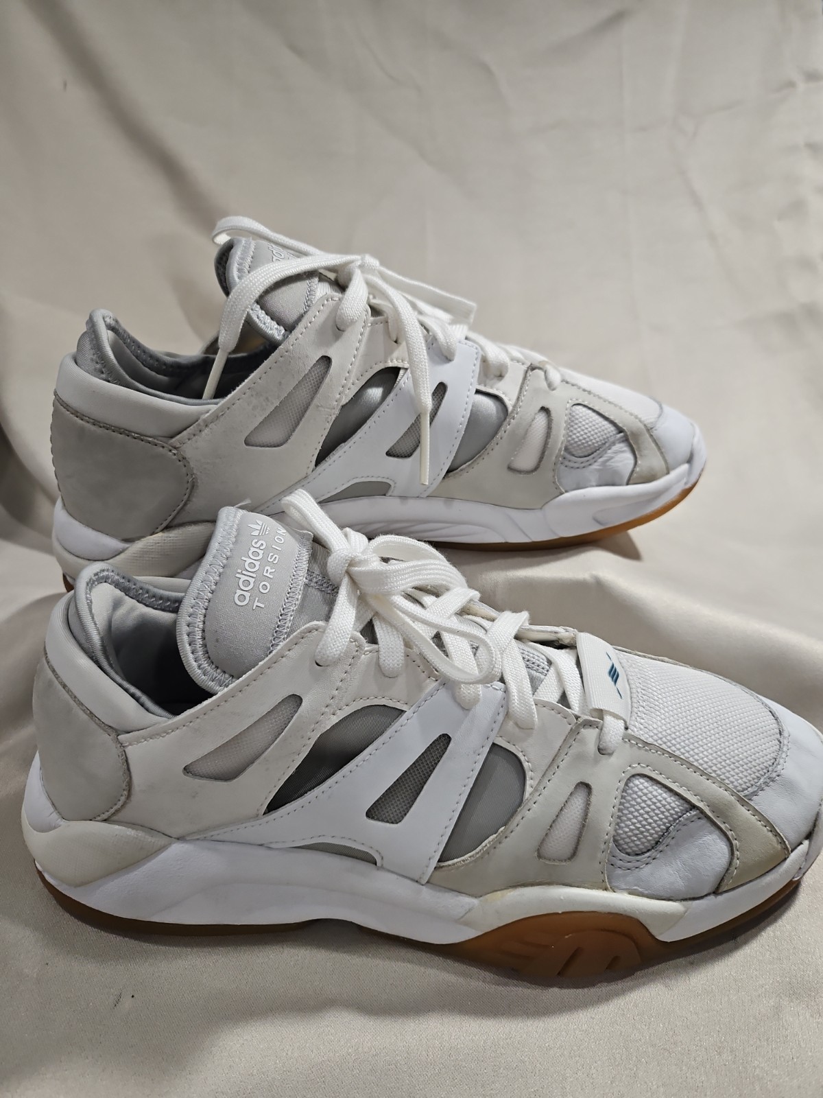 Adidas Dimension Lo Torsion Retro White Gum Mens Size 9.5 Sneakers F34420