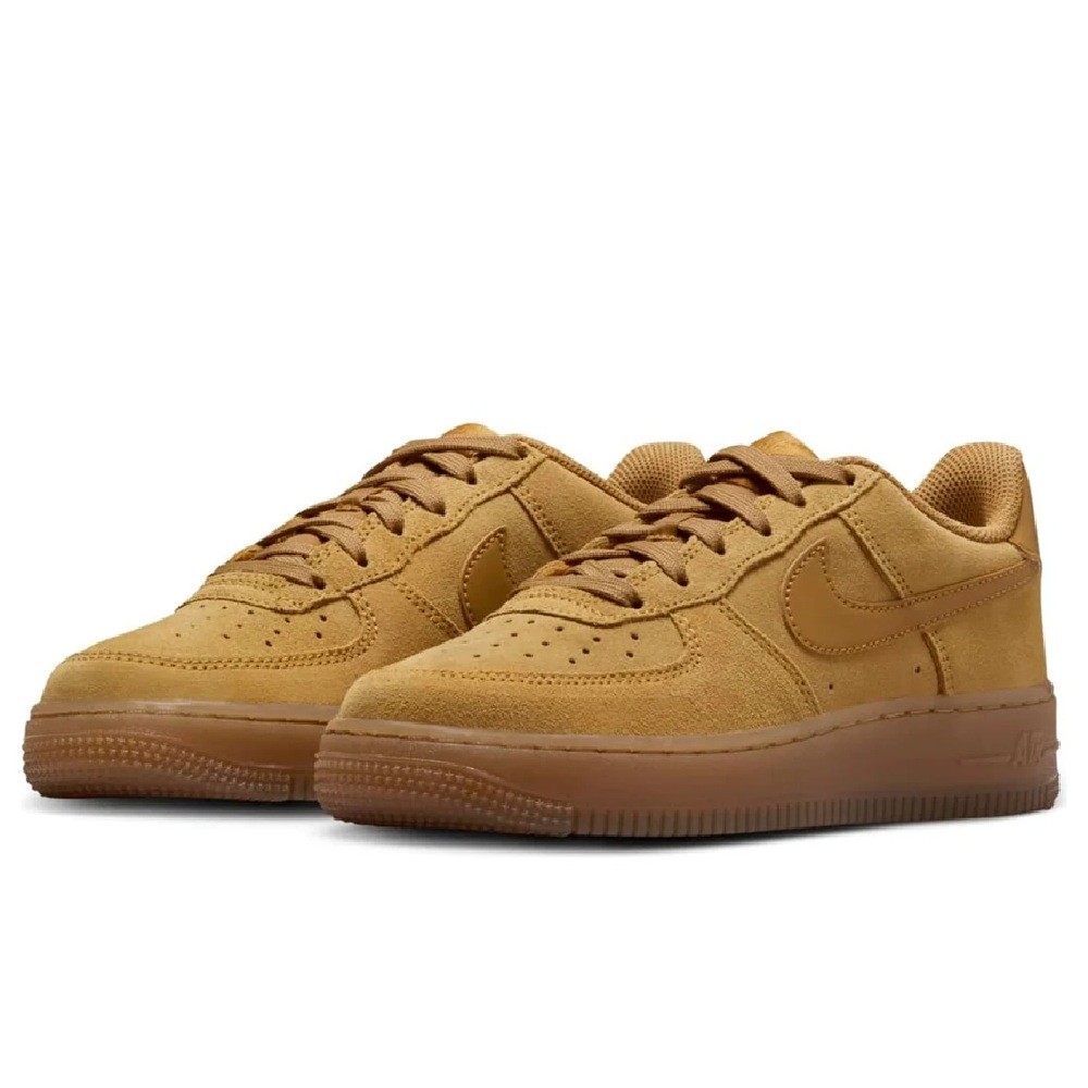 Big Kid’s Nike Air Force 1 LV8 Wheat/Wheat-Gum Light Brown (HQ7476 700) – 5