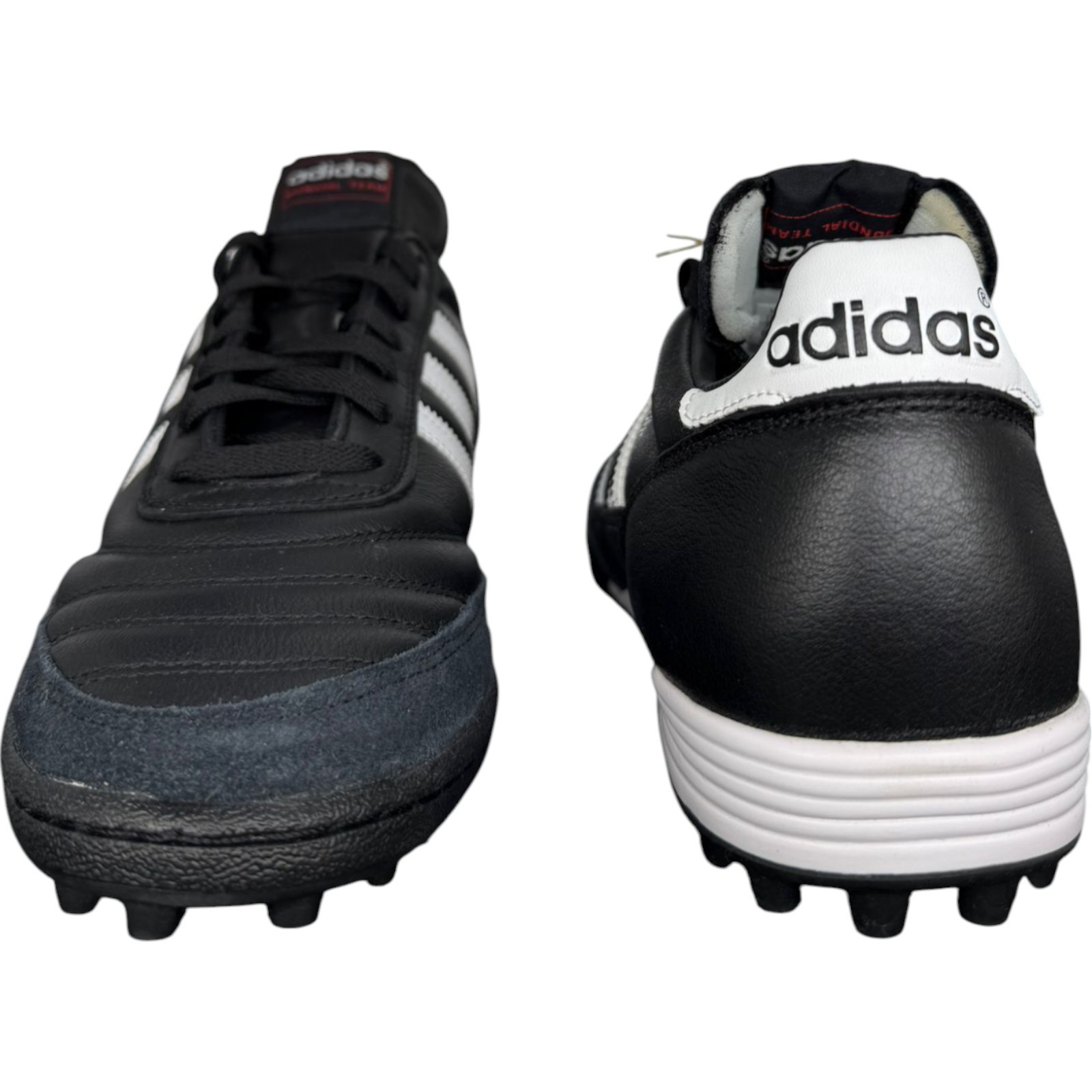Adidas Mundial Team Turf Soccer Shoes Men Women Black Leather Size 7-11 NEW