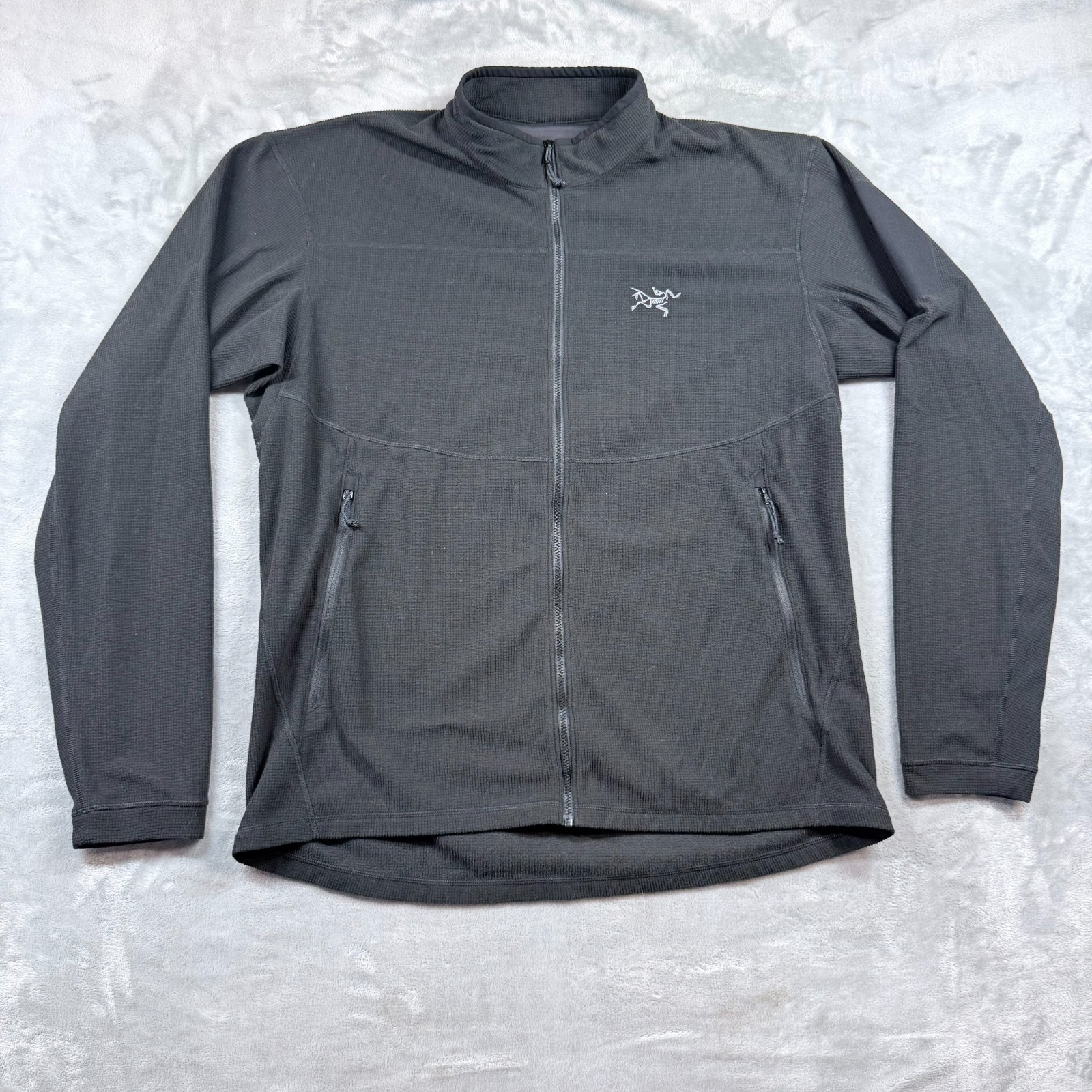 Arc’teryx Men’s Black Delta LT Fleece Polartec Full Zip Up Jacket Thermal XL