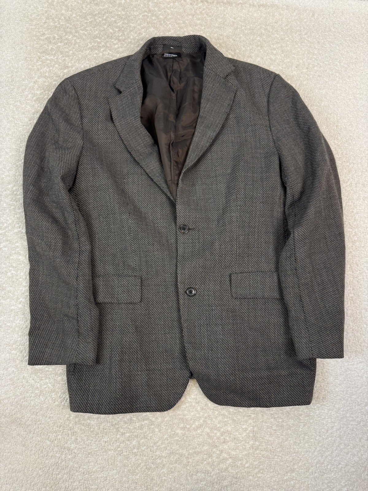 Hugo Boss Blazer Mens 40′ Chest Wool Sport Coat Two Button Classic Made Croatia