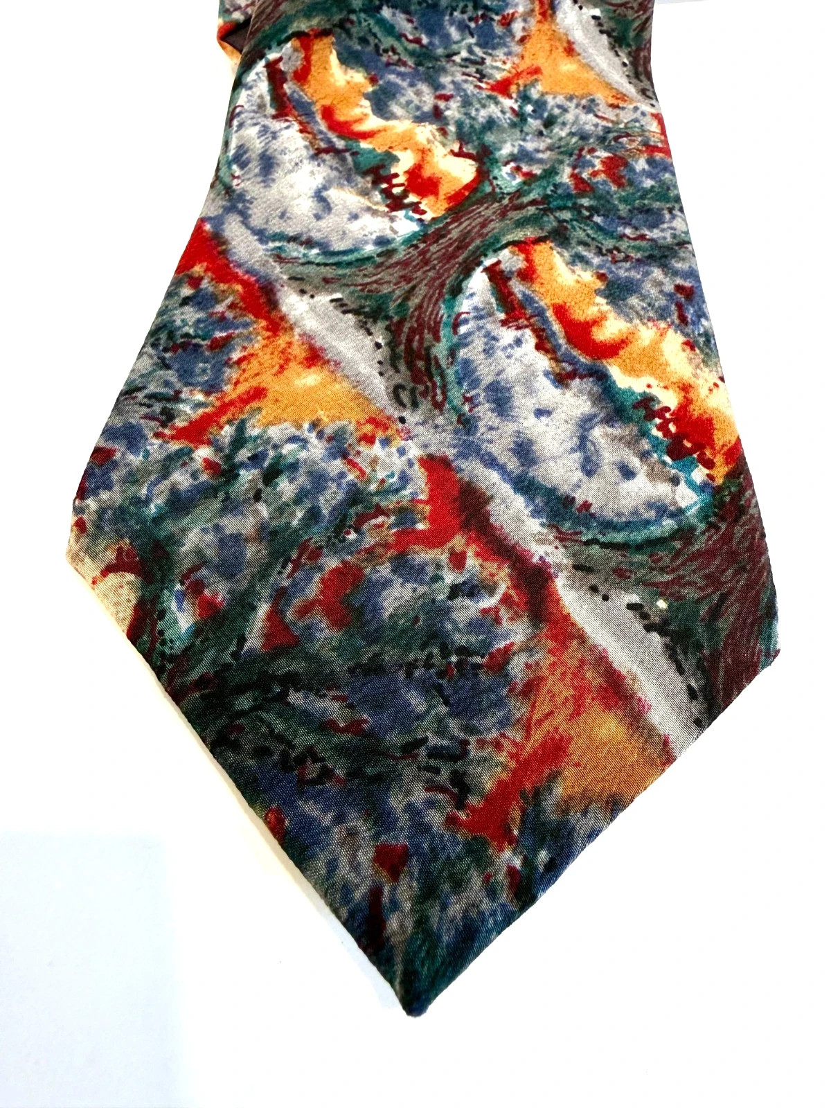 J. Garcia Vintage Tie Lot of 4 abstract geometric 80s 90s Y2K Modern 100% Silk