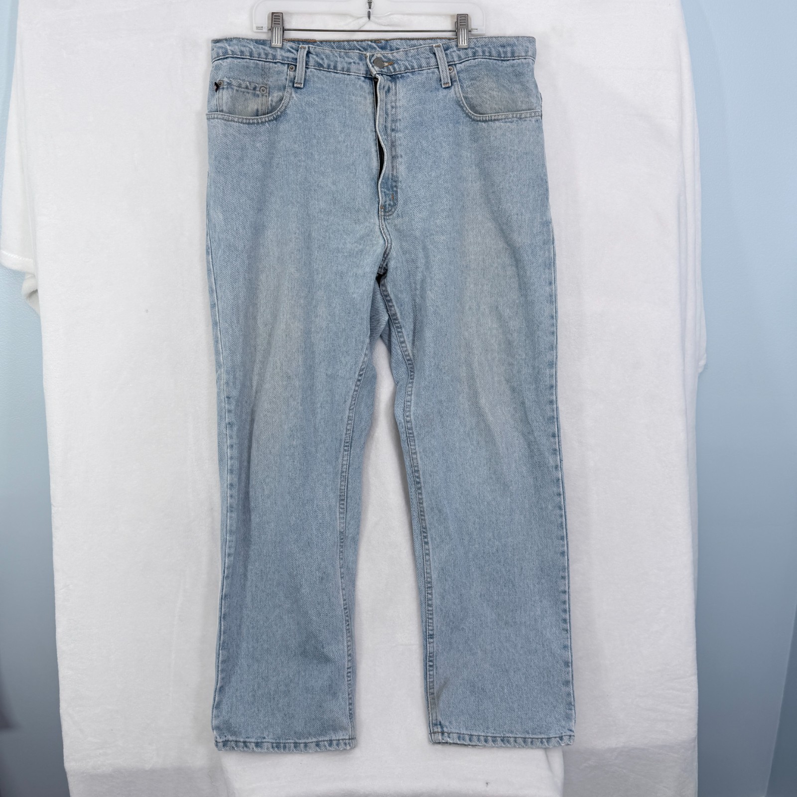Polo Jeans Company Ralph Lauren Jeans Mens 38×30 Blue Straight Leg USA Flag
