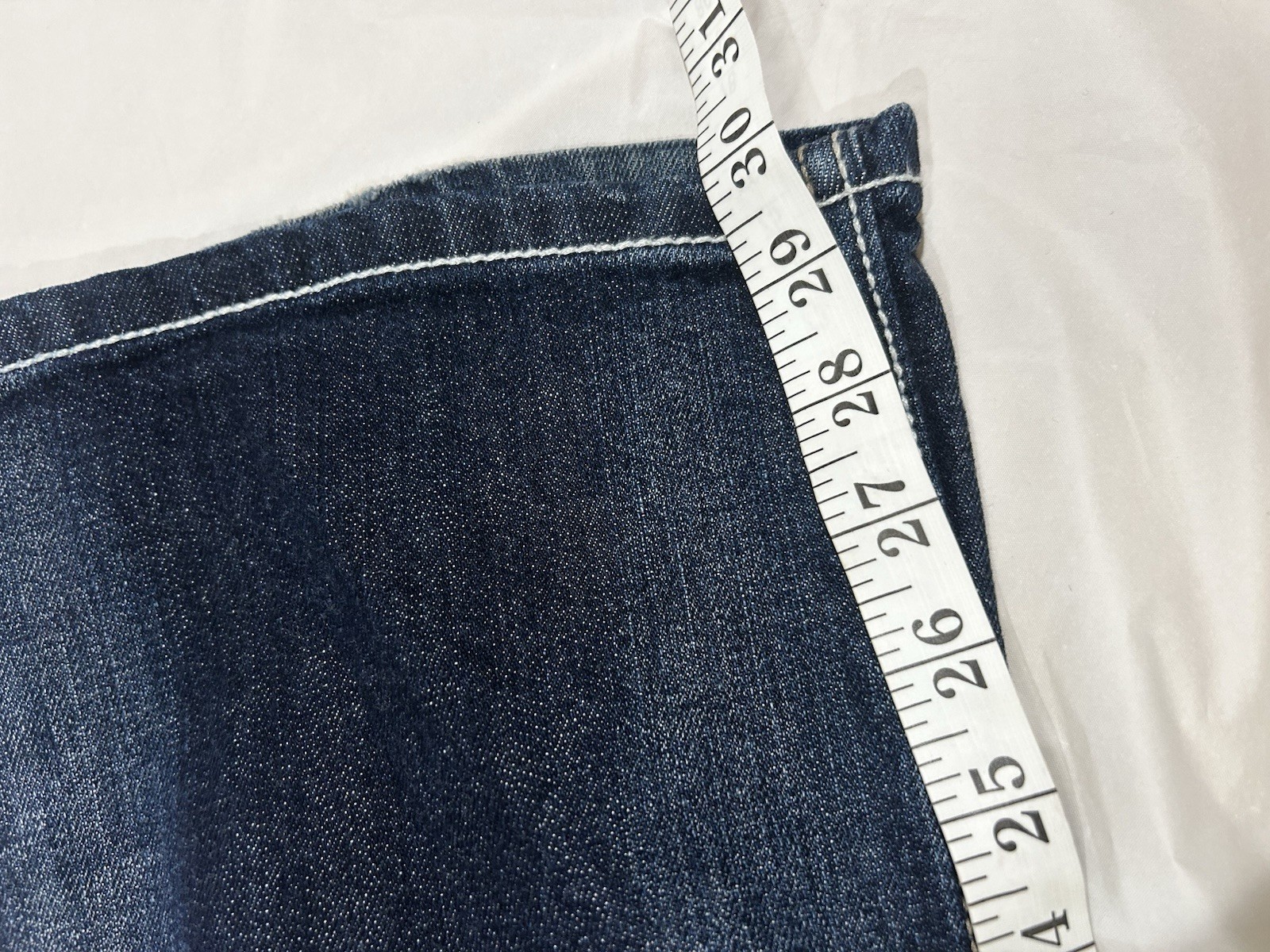 Maurices Y2K Contrast Thick Stitch Flare Jeans Dark Wash Size 9/10