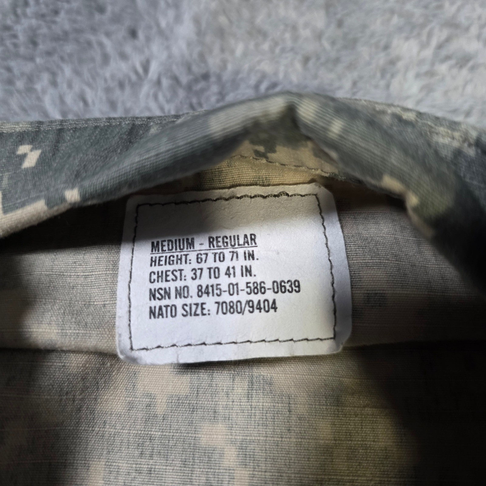 US Military Mens Medium Regular ACU Uniform Set Digital Camo Jacket Pants UCP