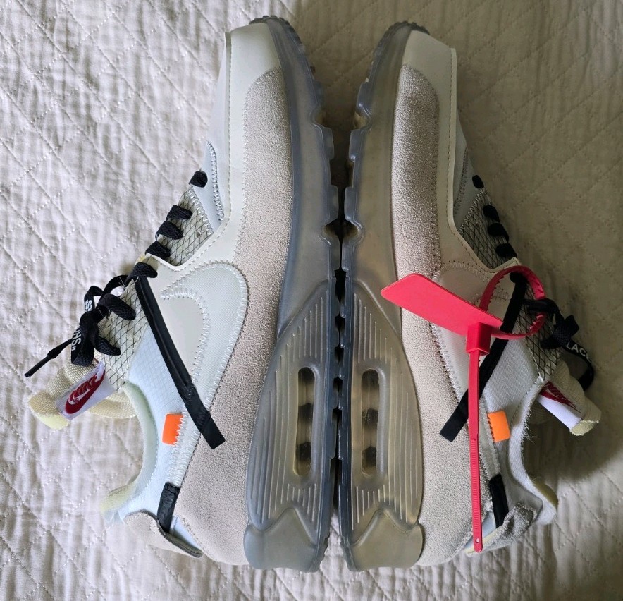 Nike Air Max 90 x Off-White The Ten 2017 Men Size 12 Custom