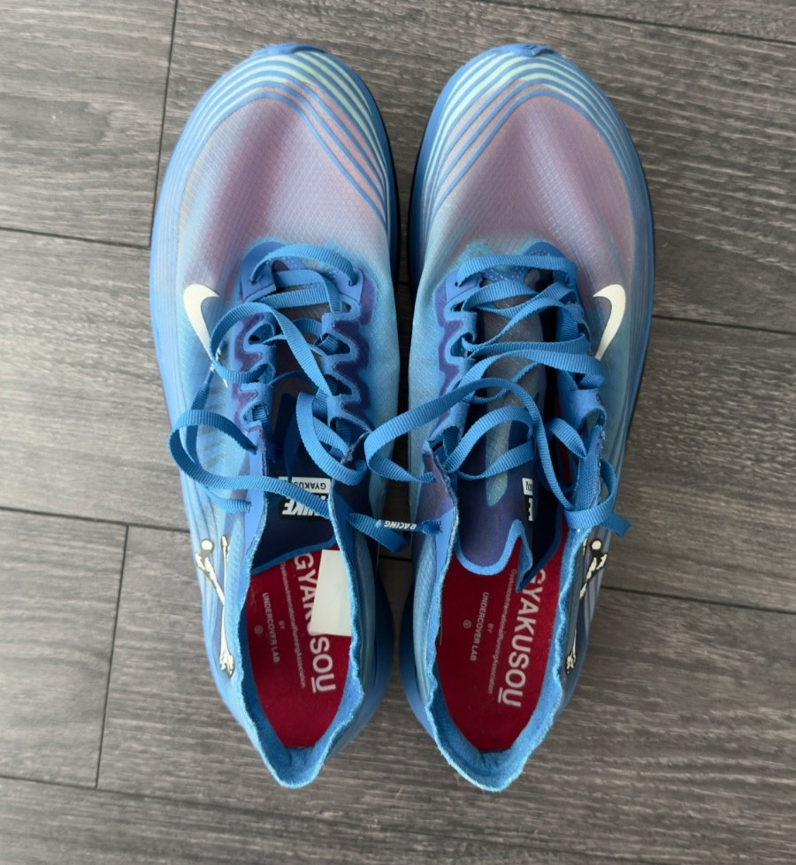 Nike Gyakusou x Zoom Fly SP Blue Nebula Crossbones Mens Size 10.5
