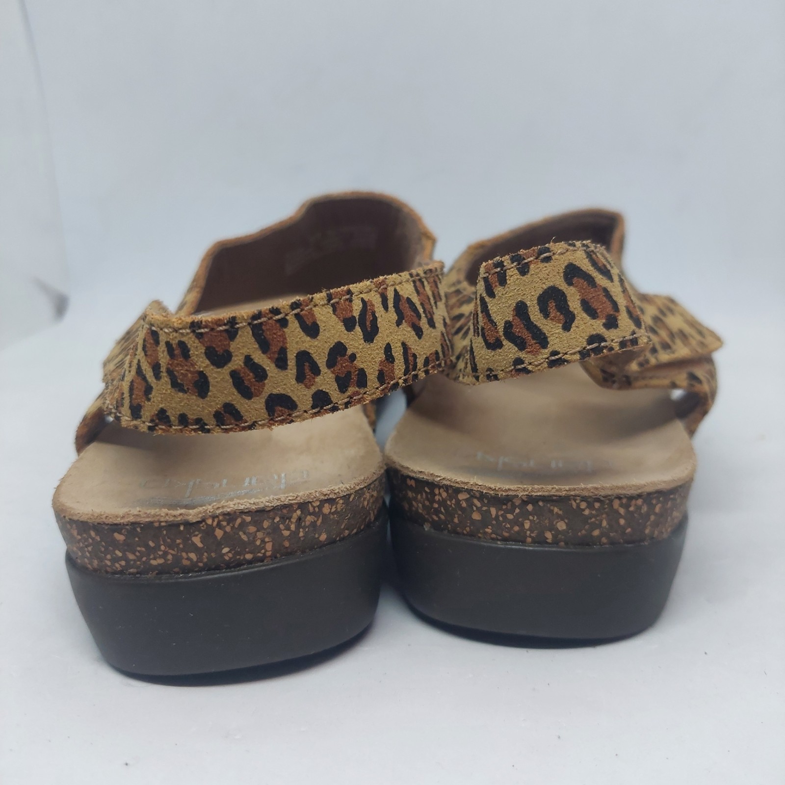 Dansko Reece Sandals Animal Print Leather Thong Slide Womens Size EU 37 US 6.5-7