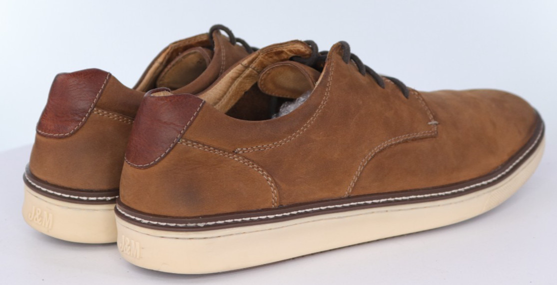 Johnston & Murphy McGuffey $120 Men’s Plain Toe Casual Shoes Size 12 M Leather