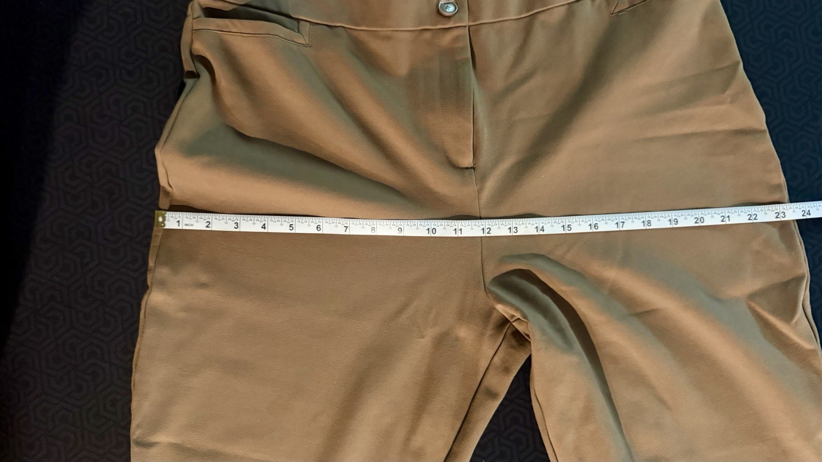 Susan Graver Driftwood Brown Liquid Knit Straight Leg Pull-On Pants Size XL