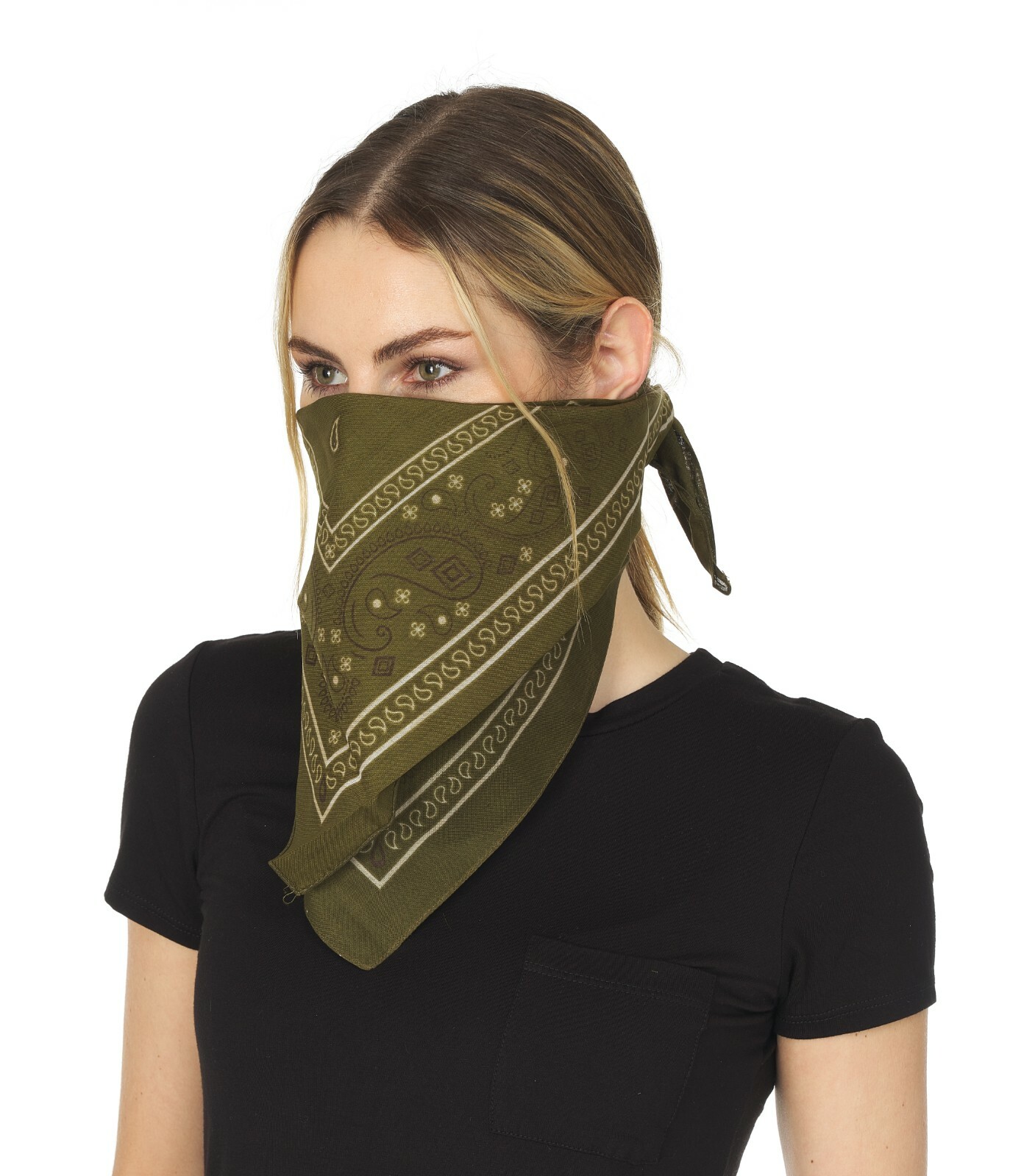 Bandanas 2 Pack Bear River WorkWear 100% Cotton Camo Green Bandanas (Pack of 2)