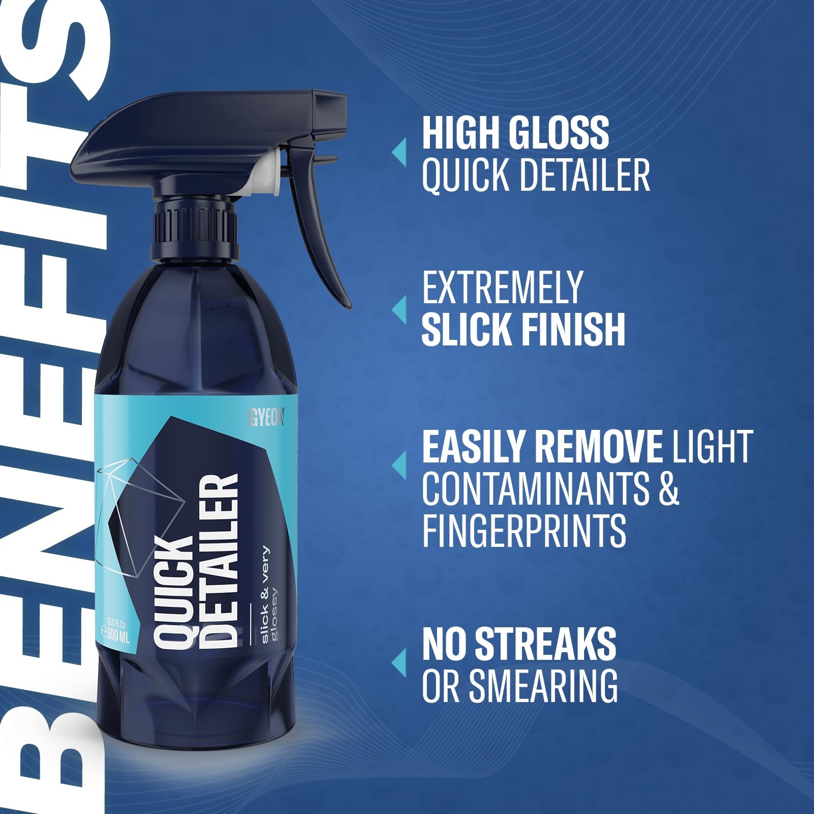 Gyeon Quick Detailer Spray For Car Paint Glass Trim Chrome Enhances Gloss Adds