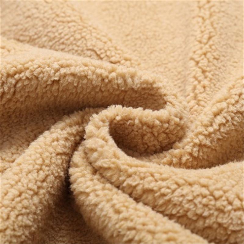 Winter Fleece Jackets Men Turn Down Collar Cotton Jackets Mens Solid Thick Warm