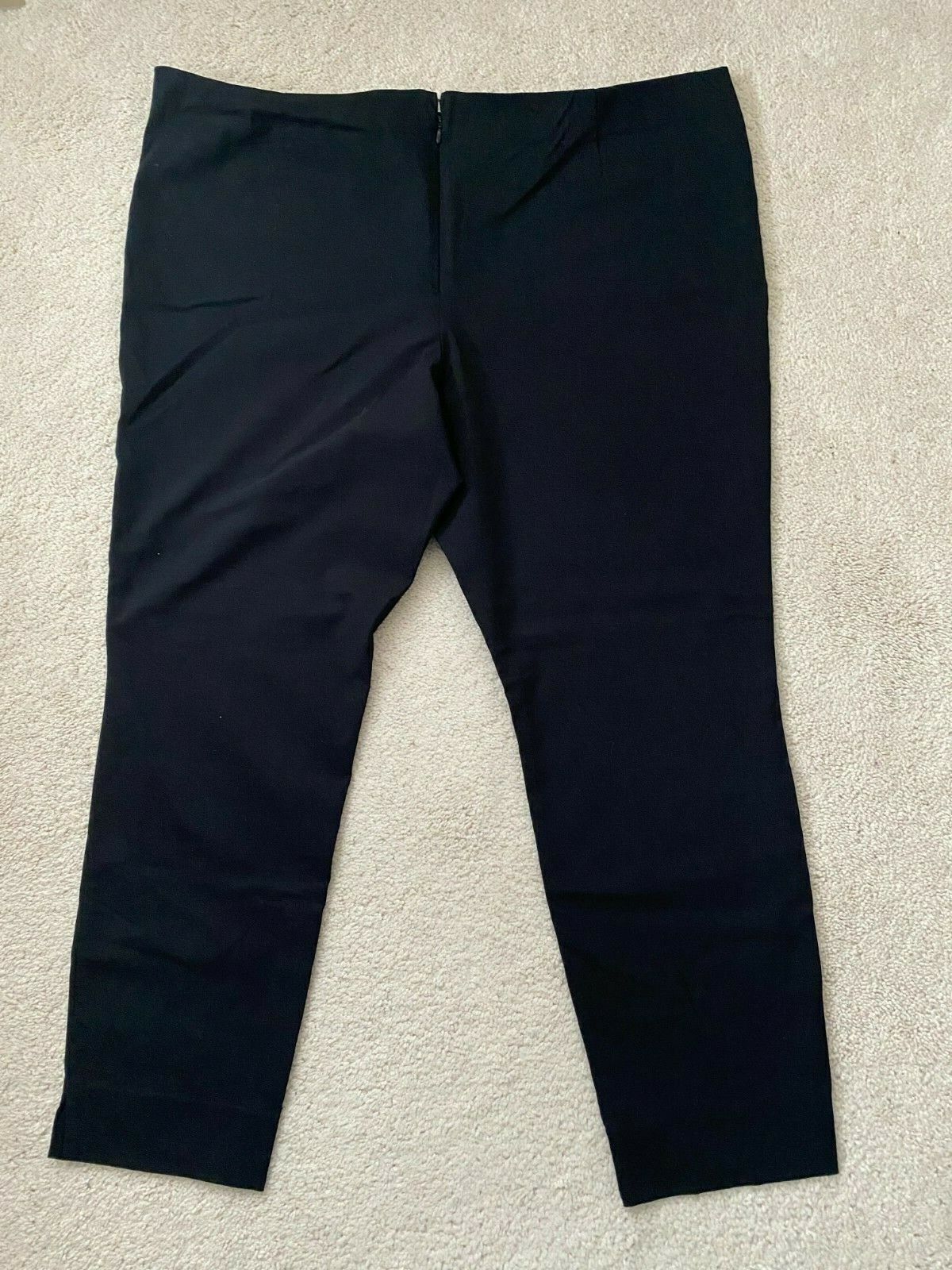 Who What Wear Stretch Black Pants Rayon Nylon Spandex Blend Zip Back Size 26