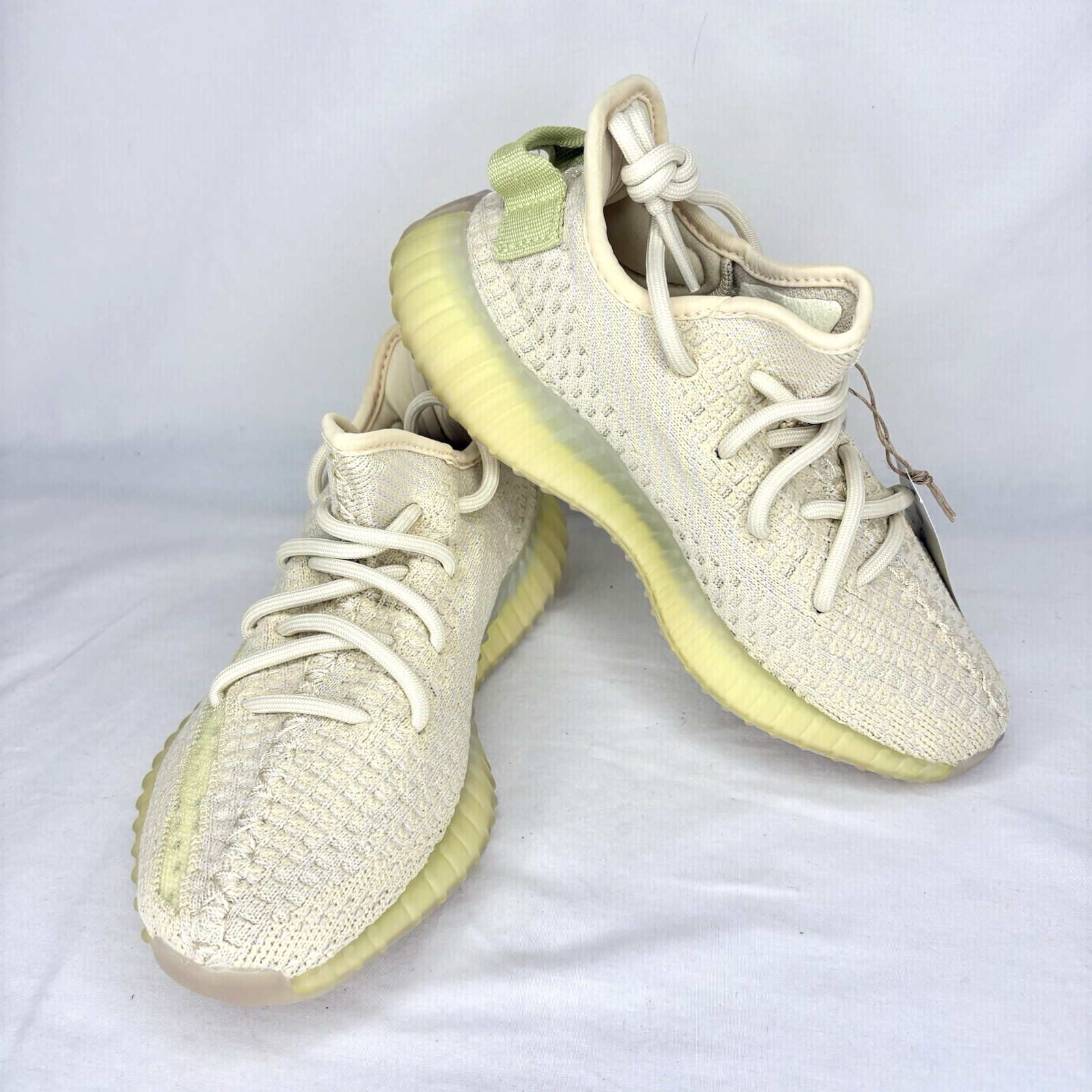 Adidas Yeezy Boost 350 V2 Mens Shoes 4 Lace Up Beige Sneakers Casual FX9028