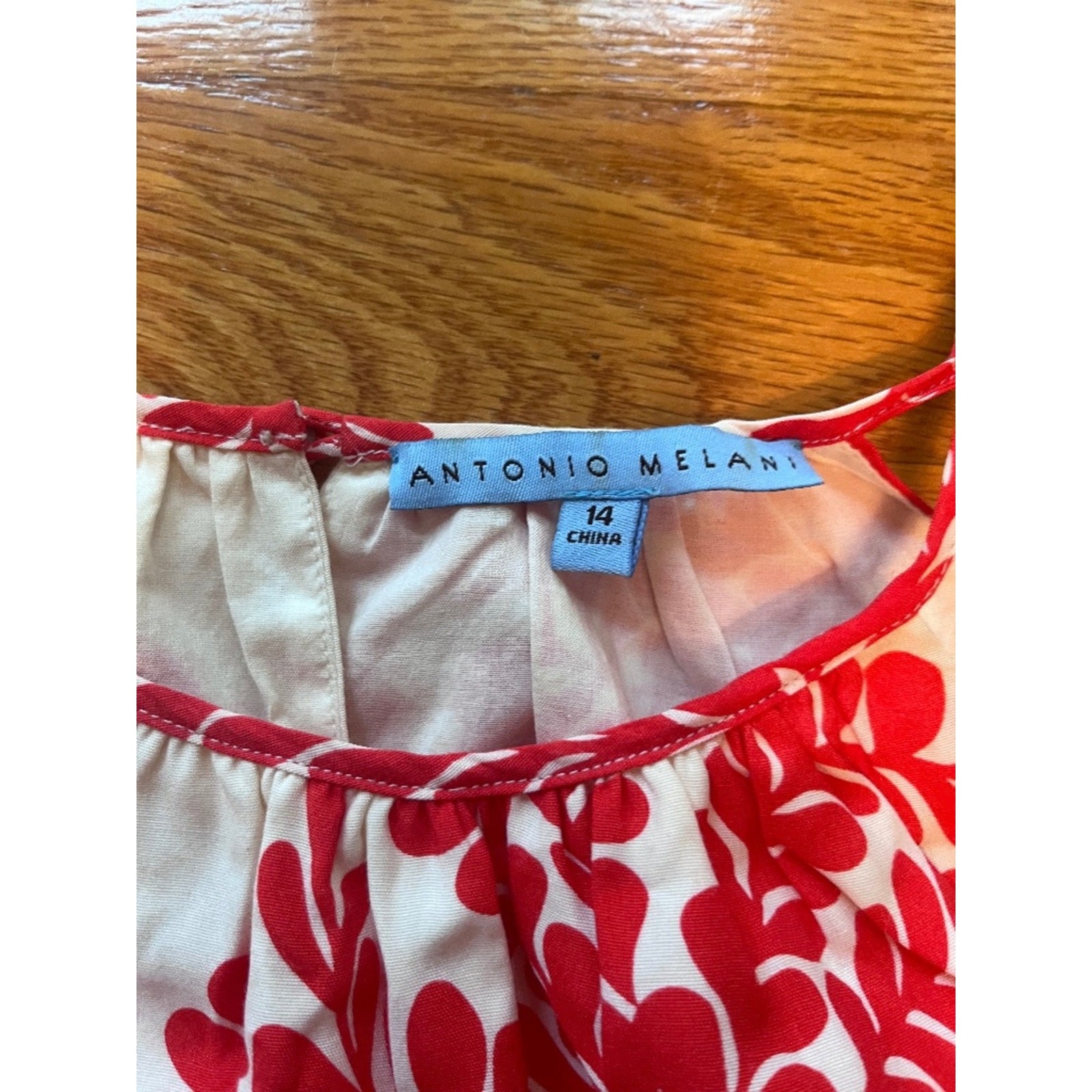 Antonio Melani Coral Fern Halter Mini Dress – Size 14