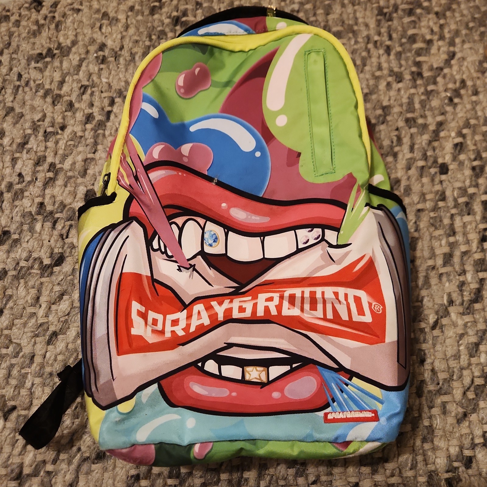 Sprayground Backpack used has minor issues non too bad