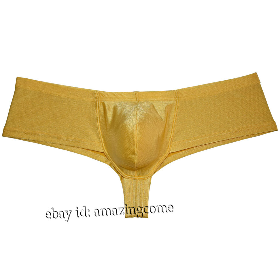 Men’s Liquid Cheeky Boxer Briefs Underwear Male U-briefs Brazilain Bikini Trunks