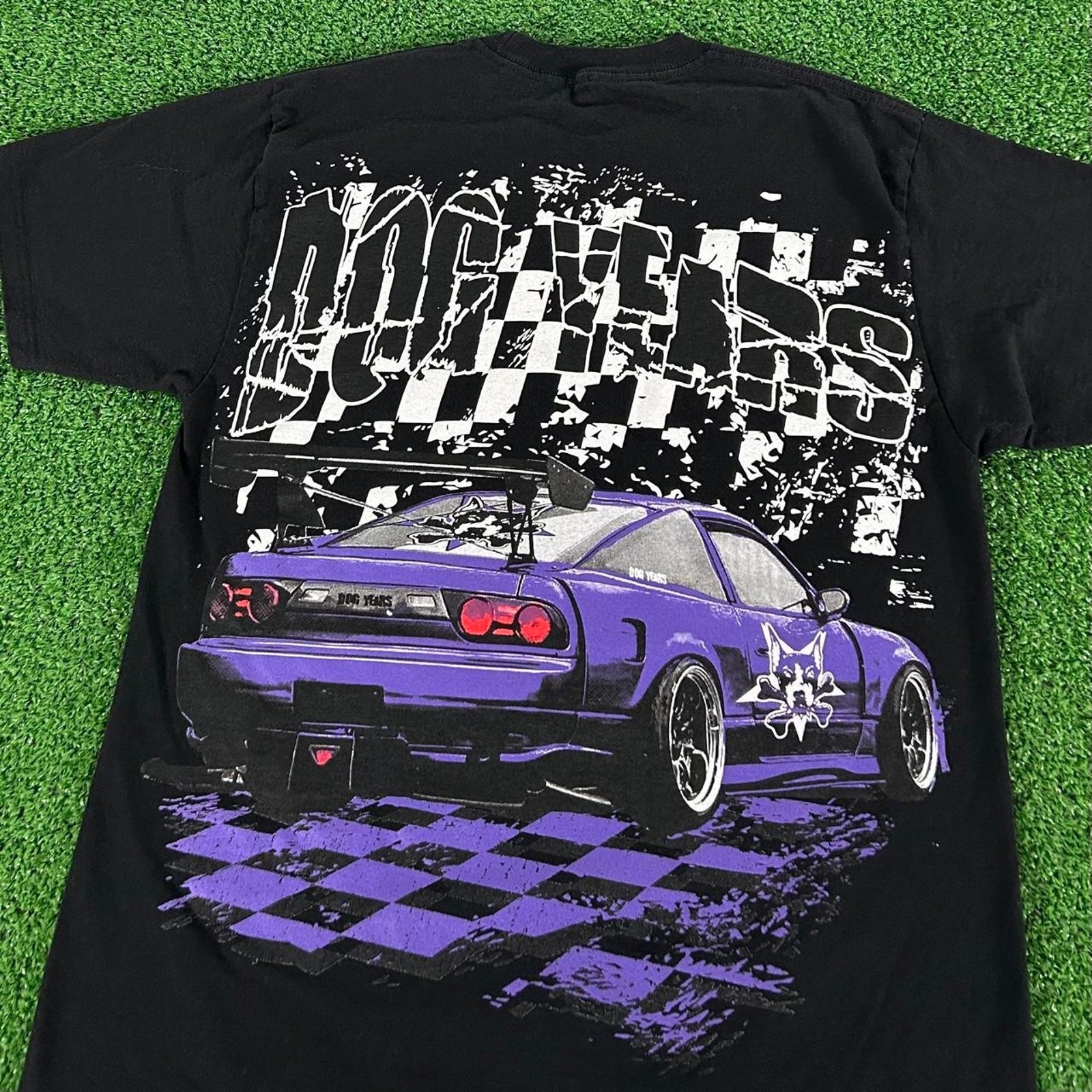 Dog Years Skate Club x City Morgue Racing All Over Print Graphic Tshirt Size M