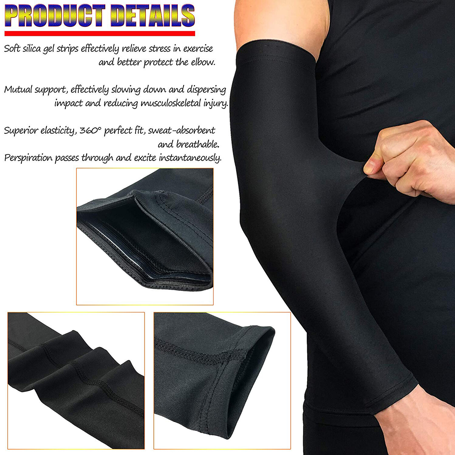 UV Sun Protection Arm Sleeves Tattoo Cover Up UPF 50 Compression Cooling Sleeve