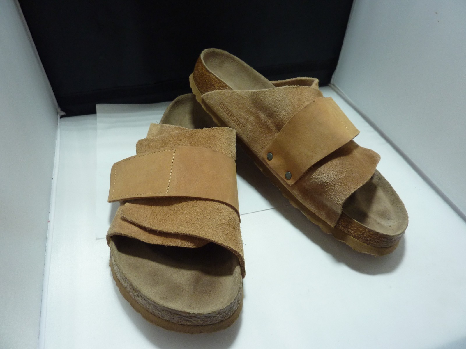 Birkenstock Kyoto Sandals Mens 43 US 10 WHEAT Slide On Made in Germany