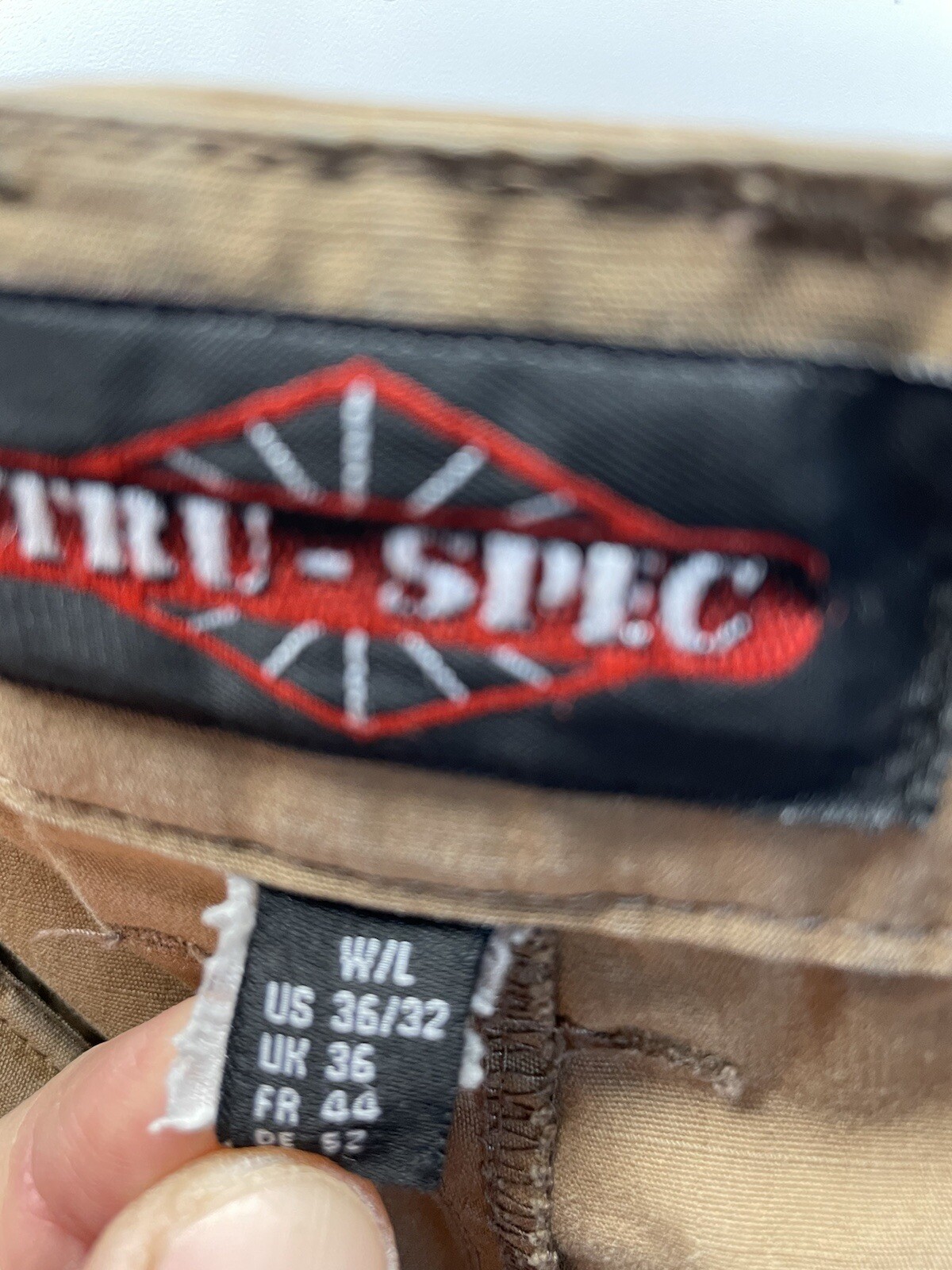 TRU-SPEC Rip Stop Tactical Tan Cargo Pants Mens Sz 36×30 Straight Leg EUC!