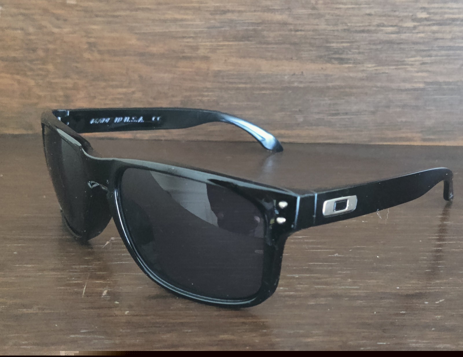 ⭐ HOLBROOK ⭐🕶️Glossy Black CHROME SILVER “O” HOLBROOK OAKLEY SUNGLASSES🕶️