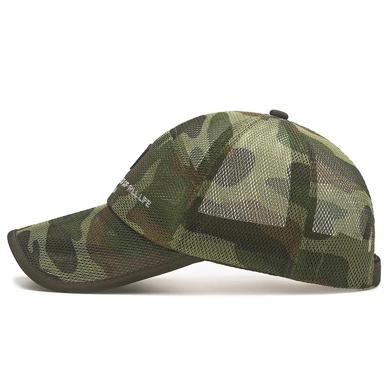 Summer Mesh Baseball Cap Sun Hat Unisex Fishing Outdoor Sport Breathable
