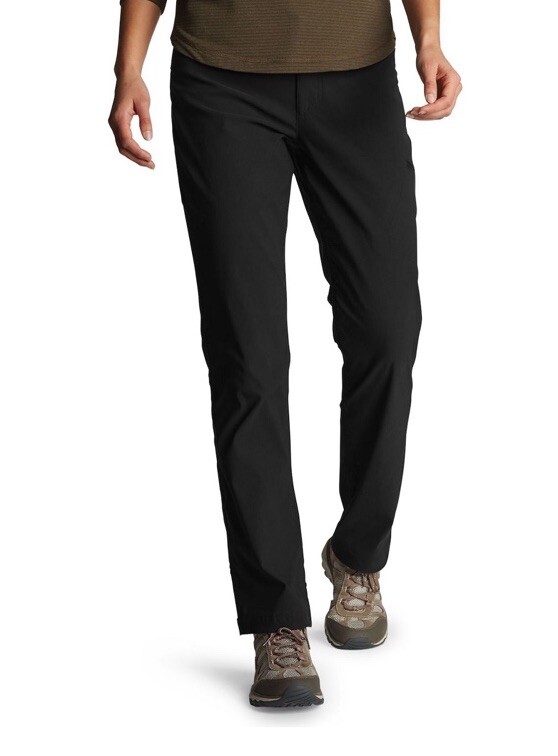 $70 Eddie Bauer Women’s Rainier Stretch Pants Hiking Pants -Black- Size:10 (34W)