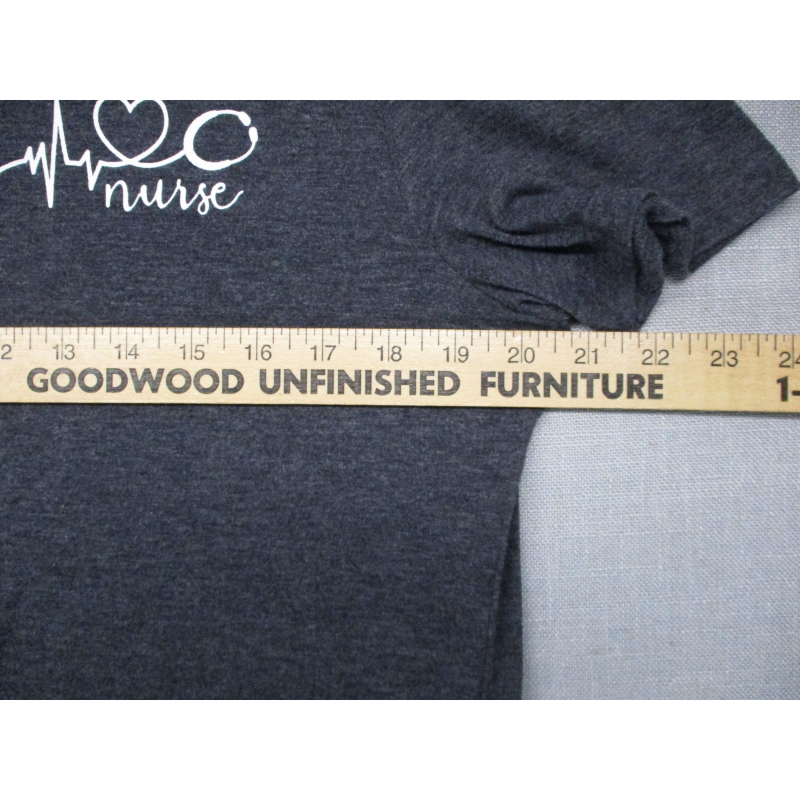 Nurse Charcoal Gray Trendy Graphic Crew Neck T Shirt Unisex Size S