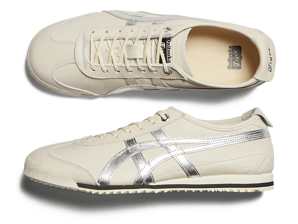 Onitsuka Tiger Mexico 66 Cream White Leather Sneakers Shoes Unisex w/ Box