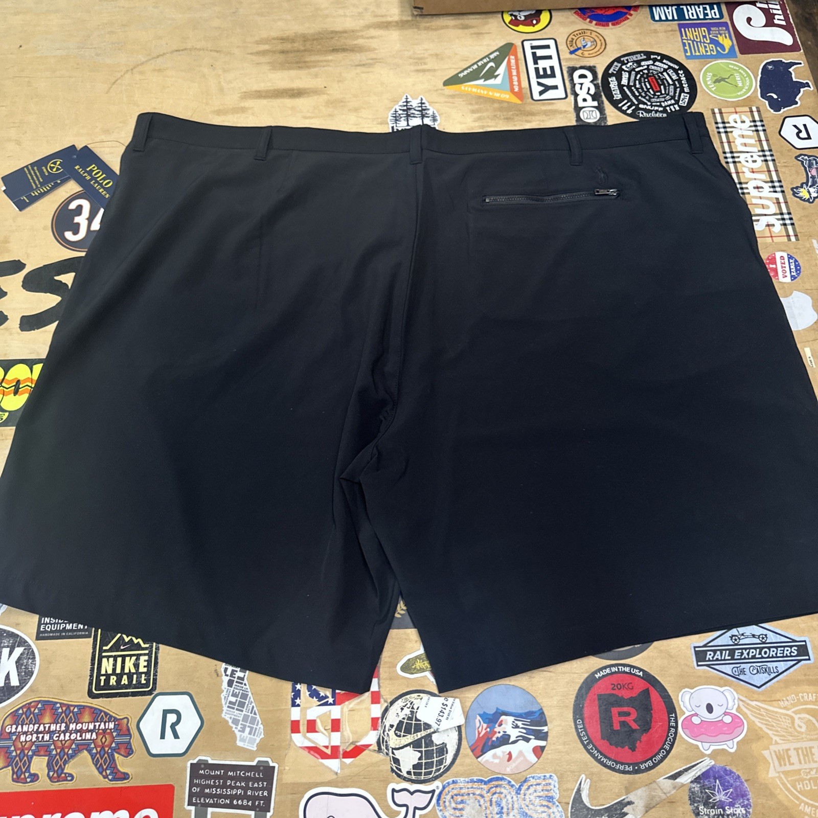 Polo Ralph Lauren Classic Stretch Chino Golf Shorts BIG TALL Black NWT MSRP $98
