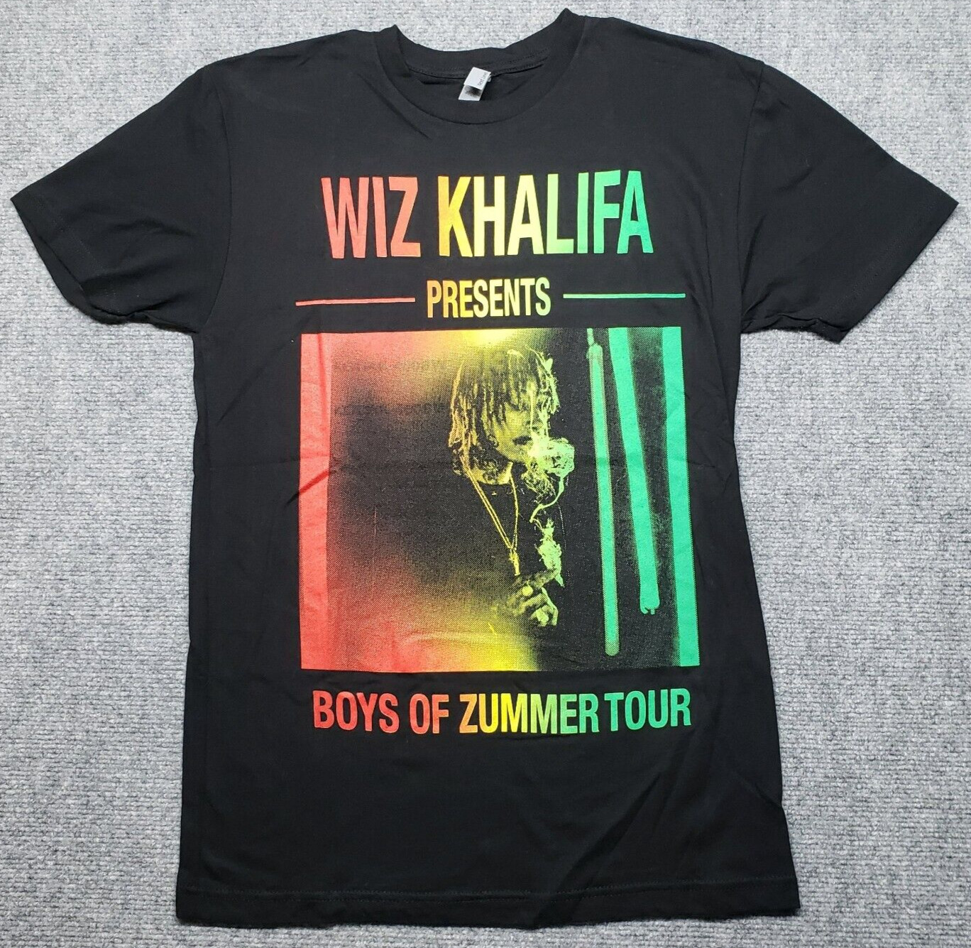 Next Level Apparel T-Shirt Mens S Black Wiz Khalifa Boys Of Zummer Tour New