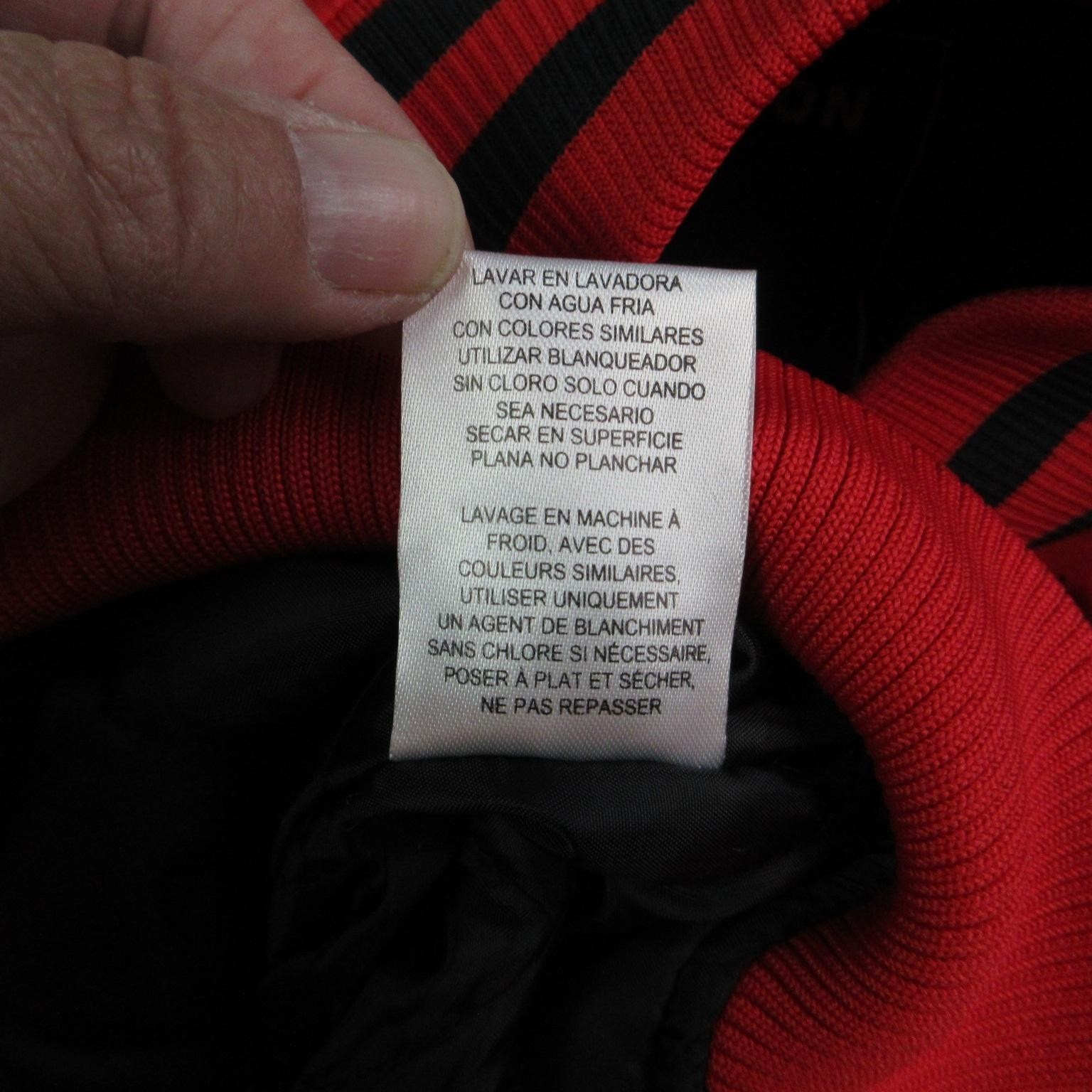 Reason Jacket Mens M Red Varsity Lined Pockets Embroidered Logo RER5-009 NWT